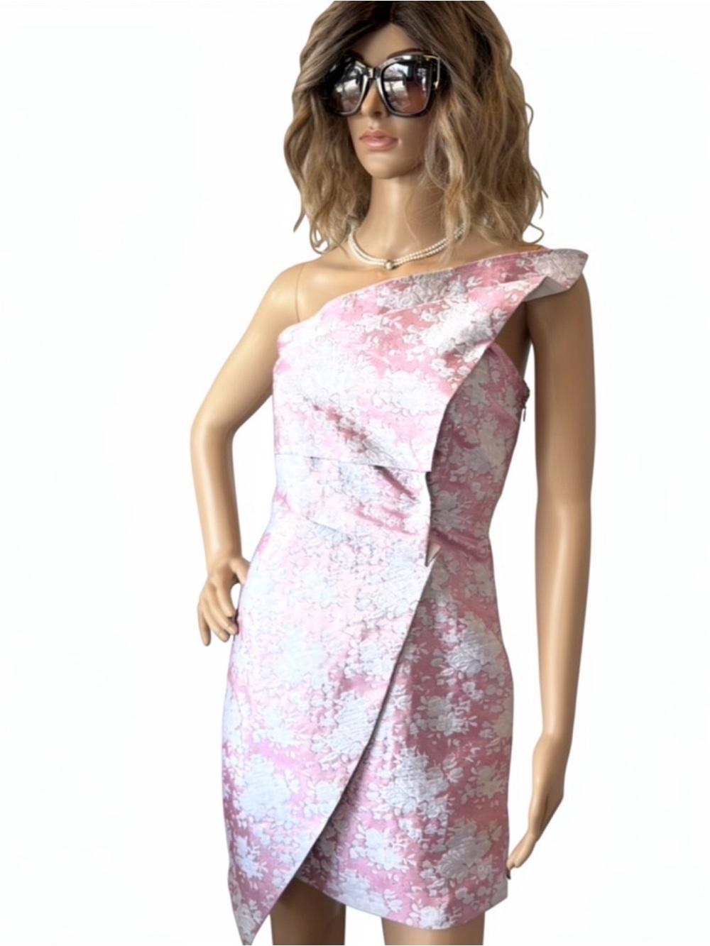 NWOT ATOIR The Neptune Mini Dress Rose Bloom Strapless lined side zipper Sz 4